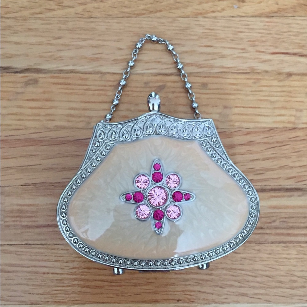 PARTYLITE HOLLYWOOD GLAMOUR TRAVEL TEALIGHT HOLDER P8440 -  PURSE CANDLE HOLDER